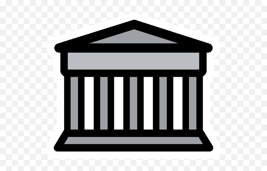 Bank Sign Vector Illustraton - Bank Clip Art Emoji,Sticker Emoticons