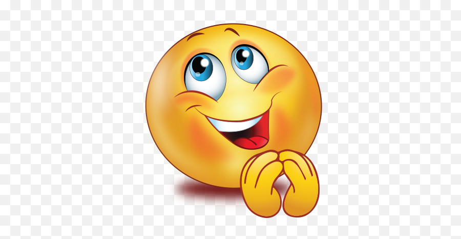 Smiley Emoji Emoticon Prayer - Emoticon Praying,Blessed Emoji