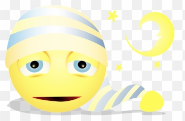 Graphic Sleepy Smiley Tired Bedtime Goodnight - Søvnig Smiley Emoji,Tea Emoji