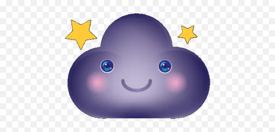 Cloud Weather Whatsapp Stickers - Smiley Emoji,Weather Emoticon
