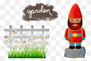 Garden Gnome Flowers - Cartoon Emoji