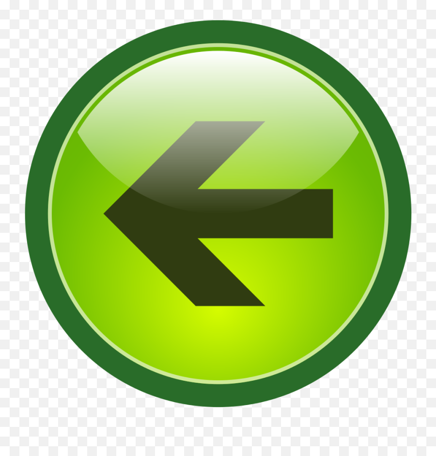 Greenbutton Leftarrow - Green Arrow Button Png Emoji,Left Arrow Emoji