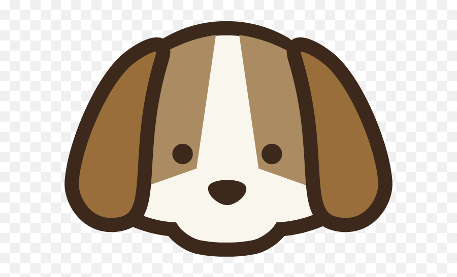 Dog Face Clipart Png - Cute Cartoon Dog Head Emoji,Dog Emojis