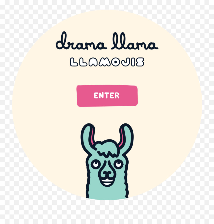 Llama Saying Png Picture - Circle Emoji,Drama Llama Emoji