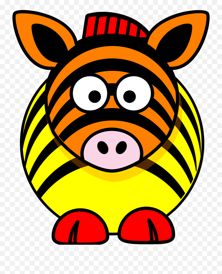Rainbow Zebra Vector Files Image - Cartoon Zebra Clipart Emoji,Welsh Dragon Emoji