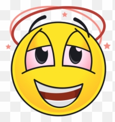 Cute Drunk Emoticon - High Smiley Face Emoji,Emoticon