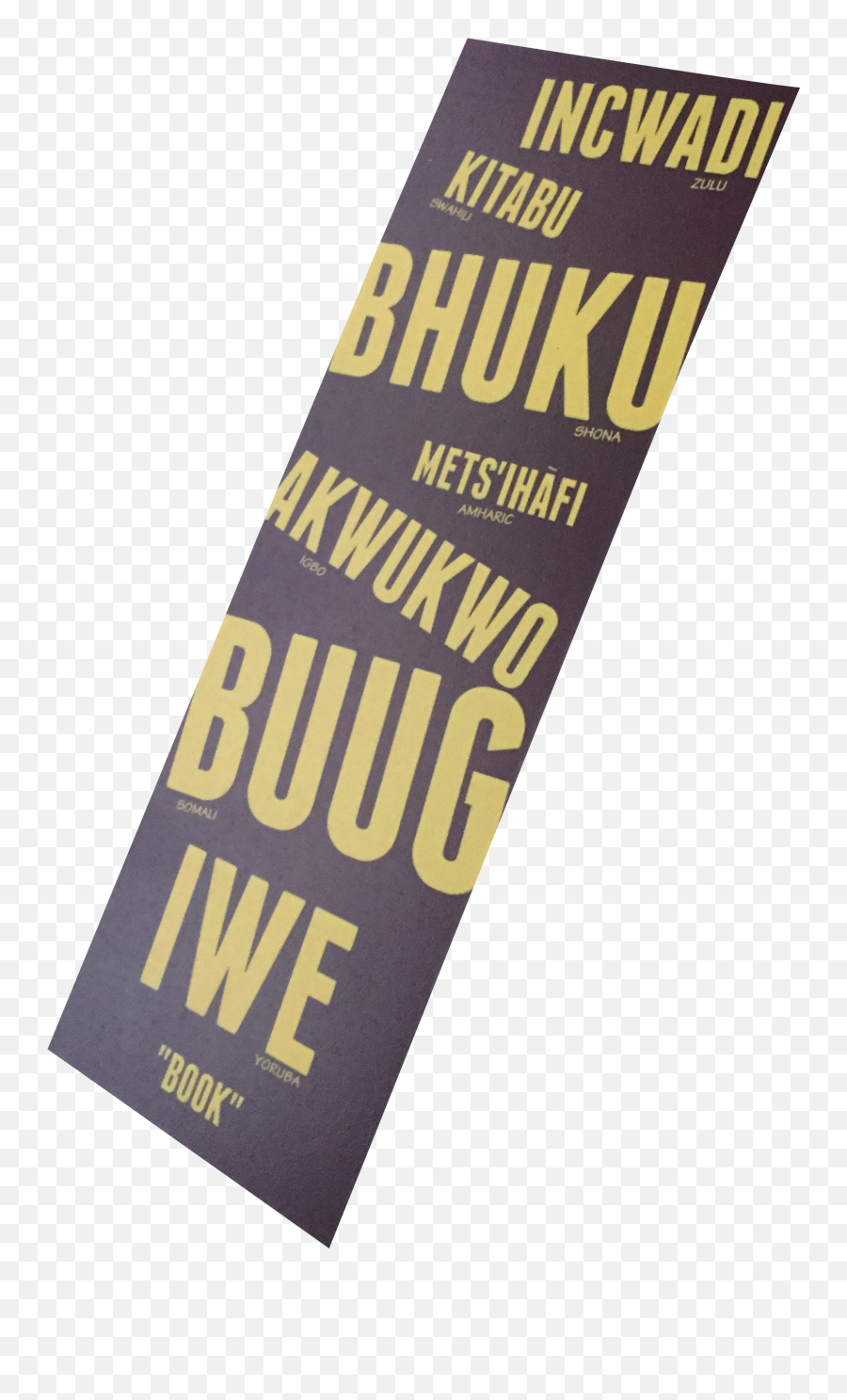 Book In Seven African Languages Bookmarks - Label Emoji,Emoji Bookmarks