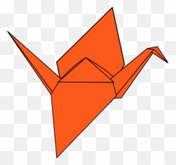 Origami Paper Art Swan Crane - Clip Transparent Emoji