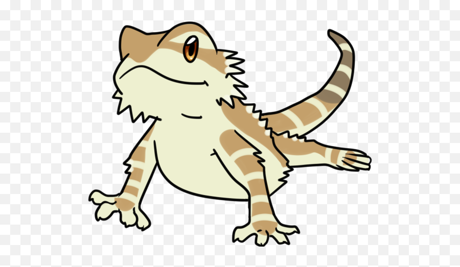 Transparent Background Bearded Dragon - Easy Bearded Dragon Drawing Emoji,Bearded Dragon Emoji