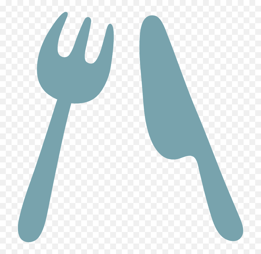 Fork And Knife Emoji Clipart - Spoon And Fork In Emoji,Plate Emoji