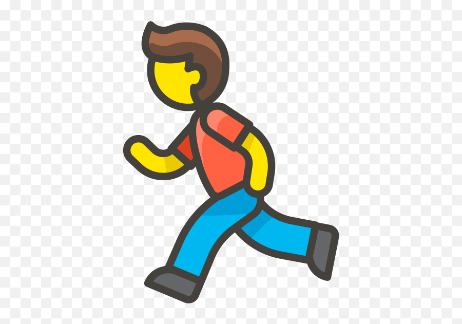 Man Running Emoji - Correr Emoji,Emoji Running