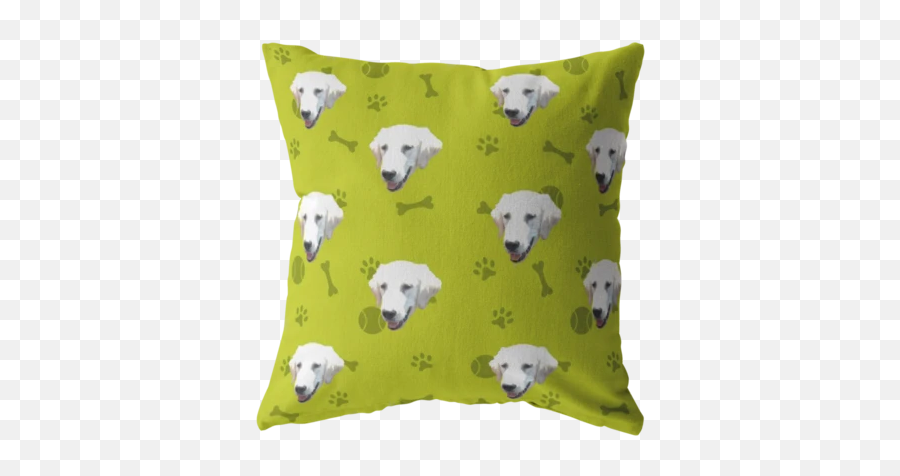Custom Put Your Dog - Retriever Emoji,Giant Emoji Pillow