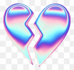 Heart Aesthetic Tumblr Transparent Background - Broken Emoji