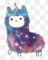 Galaxy Bff Kawaii Face Cute Wallpapers - Unicorn Llama Emoji