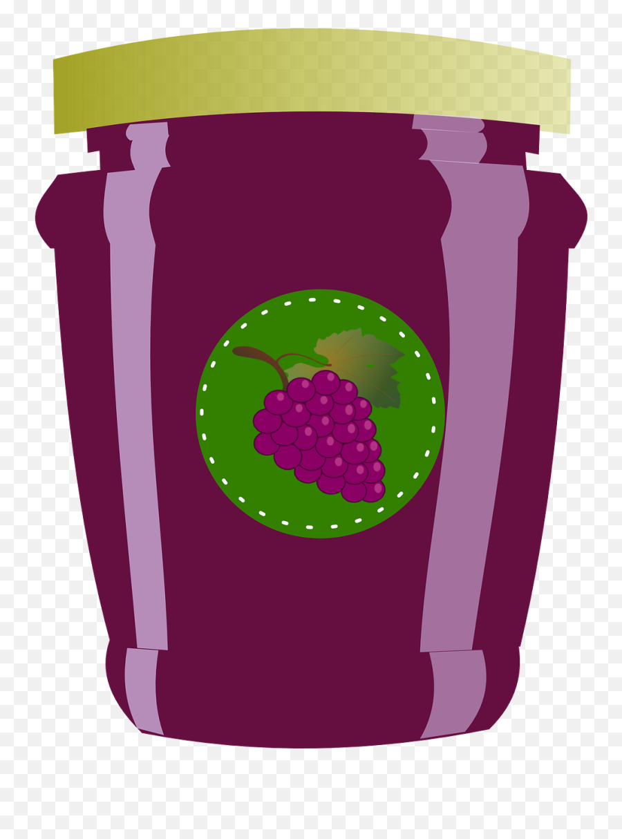 Glass Food Purple Grape Breakfast - Jar Of Jam Transparent Emoji,List Of Apple Emojis