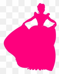 Princess Dress Gown - Disney Pink Silhouette Emoji
