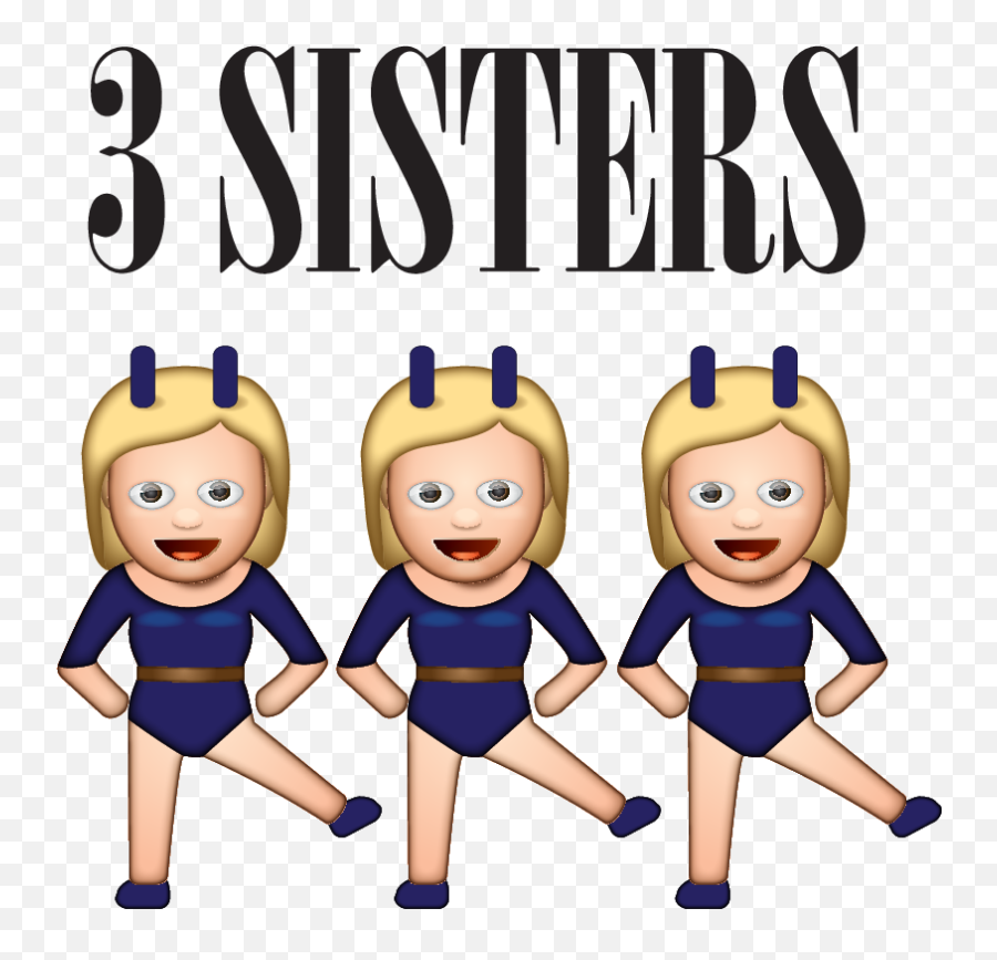 Three Sisters - Happy Birthday Stepdad Funny Emoji,Bunny Ears Emoji - free  transparent emoji 