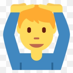 Twemoji2 1f646 - Emoji,Man Facepalm Emoji