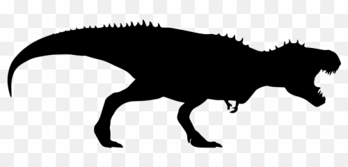 Dinosaur Face Silhouette - Silhouette Dinosaur Clipart Transparent Background Emoji,Dinosaur Emoticon