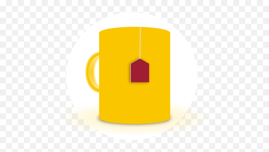 Vector Image Of Orange Mug Of Tea - Illustration Emoji,Bubble Tea Emoji