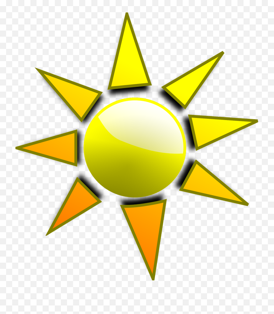 Sunshine Sun Heat Warmth Weather - Clip Art Emoji,Beach Umbrella Emoji