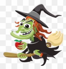Transparent Png Svg Vector File - Cartoon Witch Clip Art Emoji,Broom Emoticon