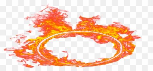 Crown Halo Red Fire Flame Art - Transparent Emoji