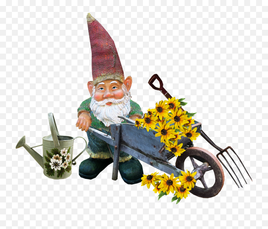 Gnome Working Garden Free Pictures - Gardening Gnomes Free Clipart Emoji,Garden Gnome Emoji