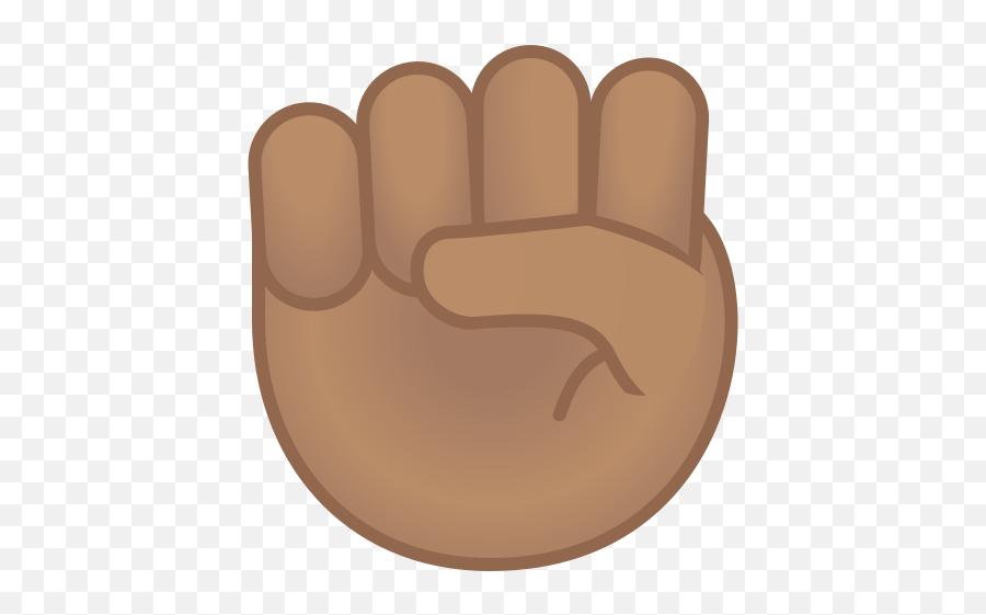 Medium Skin Tone Emoji - Png Emoji Hands Fist,Raised Fist Emoji