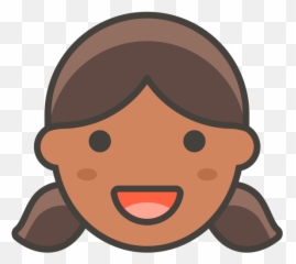 Girl Emoji - Open Mouth Clipart
