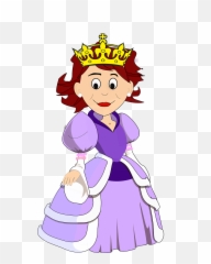Queen Princess Crown Royal Monarch - Clipart Transparent Background Emoji