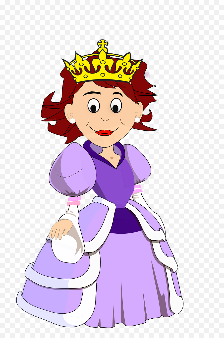 Queen Princess Crown Royal Monarch - Queen Clipart Transparent Background Emoji,King And Queen Crown Emoji
