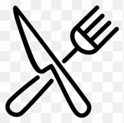 Fork And Knife W Plate - Crescent Emoji,Fork And Knife Emoji - free ...