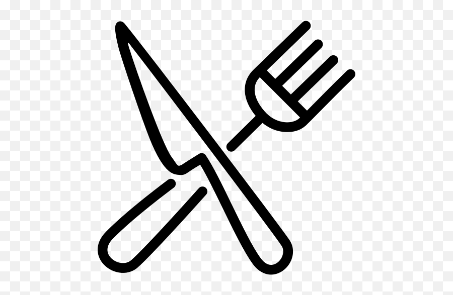 Crossed Knife And Fork Png Icon - Knife And Fork Png Emoji,Fork And Knife Emoji