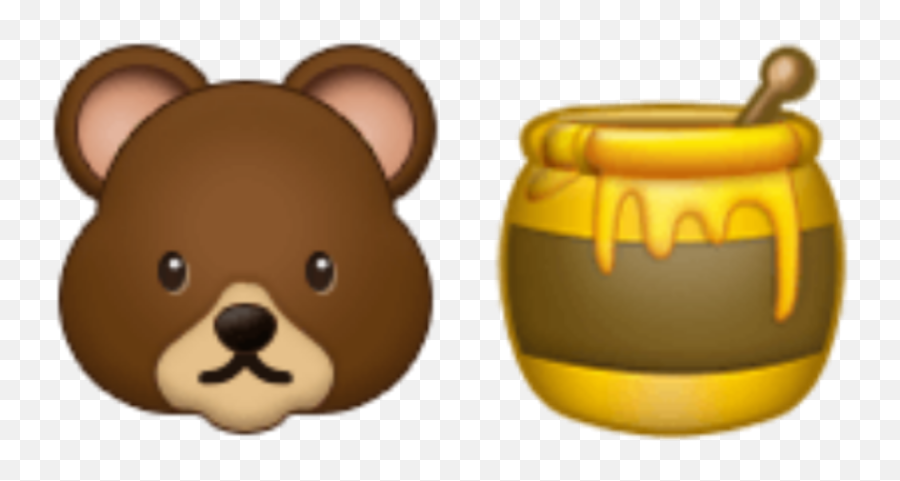 Emoji Emojis Bear Honey Bearandhoney - Brown Bear,Honey Emoji