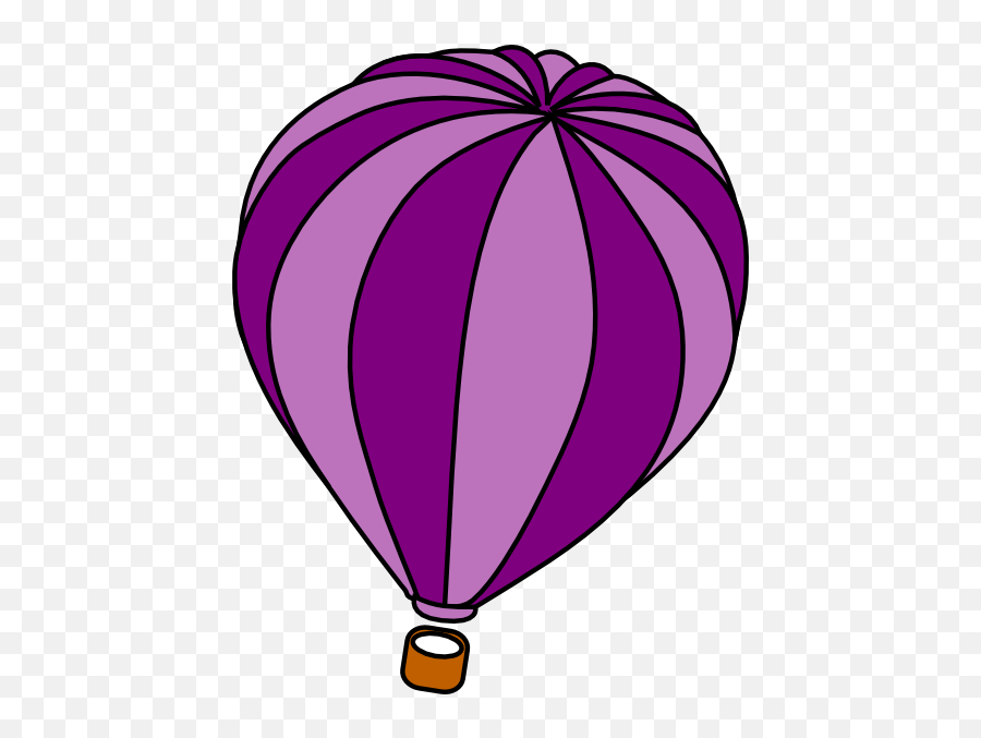 Free Purple Balloons Cliparts Download Free Clip Art Free - Hot Air Balloon Colored Drawing Emoji,Hot Air Balloon Emoji