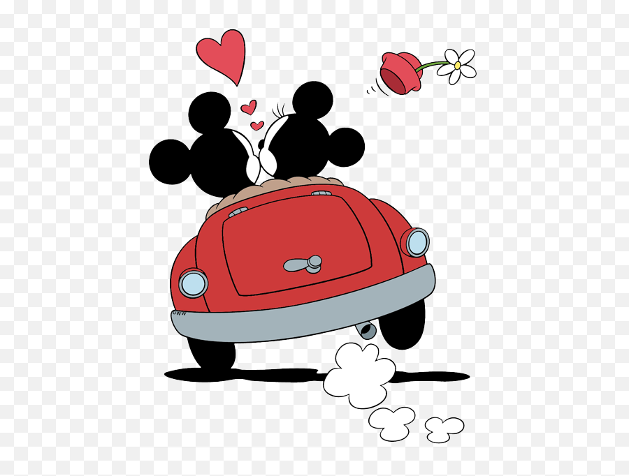 Download Disney Clipart Valentines Day - 976449 Png Mickey And Minnie Car Emoji,Valentines Day Emoticons