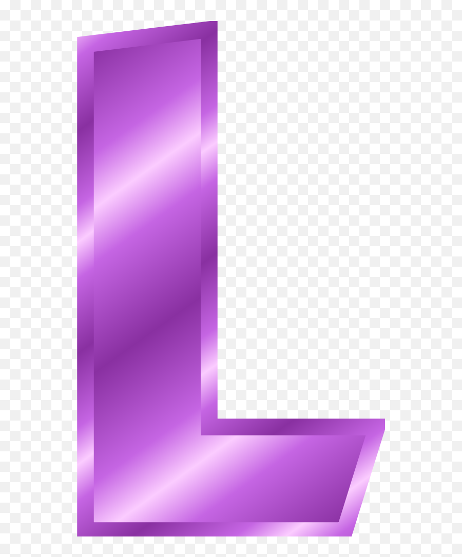 Clipart Letters Purple Clipart Letters Purple Transparent - Letter L Clipart Emoji,Emoji Alphabet Letters
