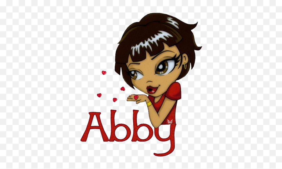 Abby Love Valentineu0027s Day - Names Free Animations Gif Dia Internacional Del Beso Emoji,Flying Kiss Emoji