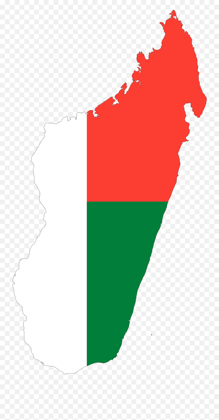 Madagascar Flag Map - Madagascar Map Silhouette Emoji,Emoji British Flag Train French Flag