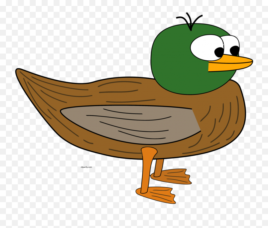 Cartoon Duck Clip Art Png - Duck Clipart Png Emoji,Duck Emoticon Text