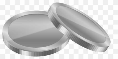 Silver Coins Png Clipart - Solid Emoji,Coin Emoji
