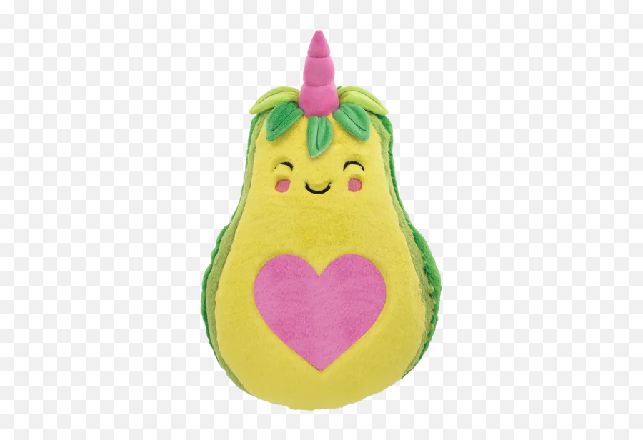 Avocado Heart Furry Pillow - Stuffed Toy Emoji,Avocado Emoji