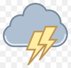 Lightning Icon Png Download - Transparent Thunderstorm Clipart Emoji,Thunderbolt Emoji