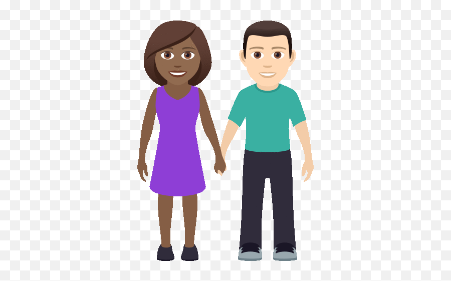 Holding Hands Joypixels Gif - Emoji Hombre Y Mujer,Boy And Girl Holding Hands Emoji