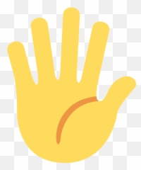 Twemoji12 1f590 - Hand Emoji Svg