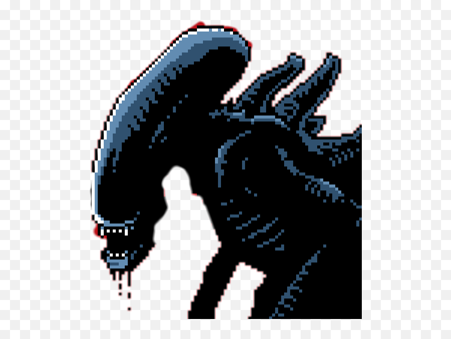 Alien Xenomorph Creepy Alienvspredator Aliens Acid - Xenomorph Pixel Art Emoji,Xenomorph Emoji