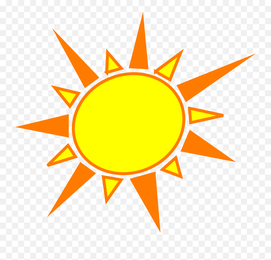 Tropical Clipart Sunshine - Yellow And Orange Sun Emoji,Umbrella And Sun Emoji