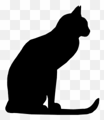 Black Cat Free Halloween Vector Transparent Rr - Png Clipart Emoji