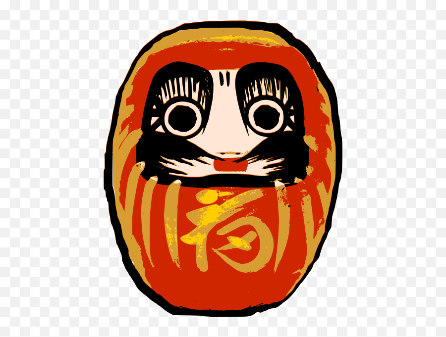 Daruma Doll - Daruma Doll Png Emoji,Emoji Pumpkin
